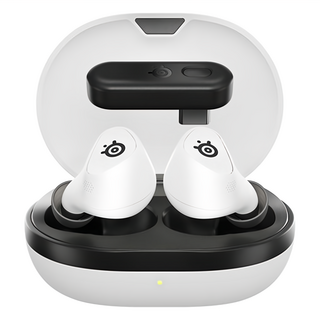 SteelSeries賽睿 Arctis GameBuds 真無線遊戲耳機 白色 輕巧舒適 無線自由, HS35