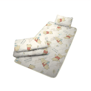 享夢城堡 小熊維尼 蜂蜜探險 睡墊 (涼被110x150cm 睡墊75x145cm 枕套33x45cm), 3件組