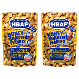 HBAF 蜂蜜奶油味花生, 120g, 美國製, 2包