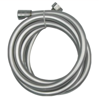 動手族 日式 PVC淋浴軟管 240cm 管徑1.3cm, 銀色