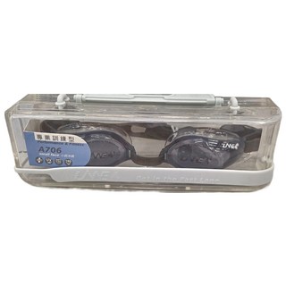 LANE4 羚活 泳鏡 70655, 專業訓練型, 小臉泳鏡, 抗UV, 淡灰色 + 透明, 1盒, FREE