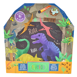 FLOSS&ROCK 角色扮演模型 恐龍世界 附收納盒, 1組