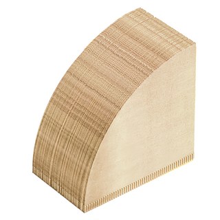 ANTIAN V形一次性手沖咖啡濾紙 泡茶葉波紋過濾紙 V01手沖濾紙, 1組, 100入