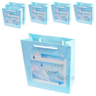 禮品袋, 藍色, 6個