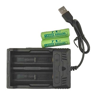 TX Tanox 特林 600mAh 14500 鋰電池 附USB充電組, 1組