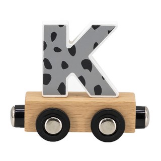 TRYCO 木製字母火車, K, 10.8 x 3 x 2.5cm, 1個