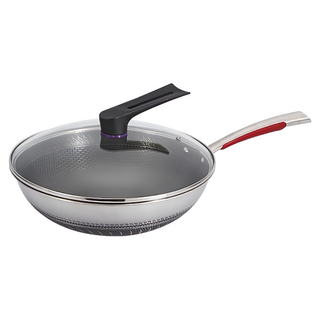 KNF 康尼菲 316不鏽鋼雙面蜂窩炒鍋 34cm, 1個