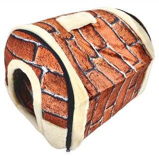 捷華 寵物窩 一窩兩用設計 造型新穎別緻 為您的家居增添美感 耐用且舒適, 紅磚牆, 1個