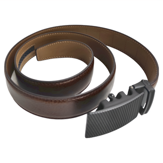 ZACHARY 全牛皮時尚自動皮帶