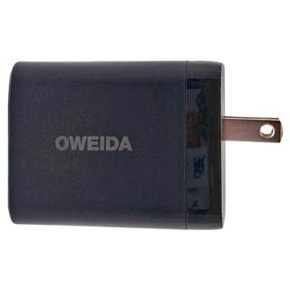 OWEIDA 歐威達 67W 氮化鎵快速充電頭 多孔輕巧又便捷 90°折疊, 黑色, 1個