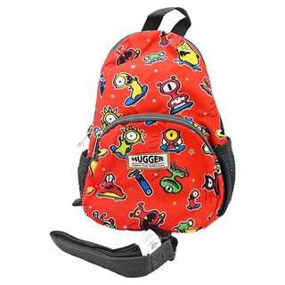 HUGGER 防走失背包 附防走失繩 空間大容量 尼龍材質 防水, 小怪獸 多色, 小(18 x 10 x 23cm)