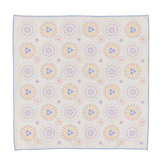 in Blooom 印花樂 包布巾 煙火, 45 x 45cm 棉, 夏夢藍黃