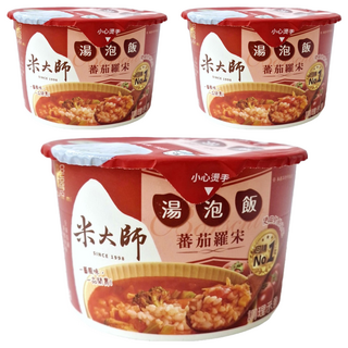 master mi 米大師 湯泡飯 蕃茄羅宋, 155g, 3入
