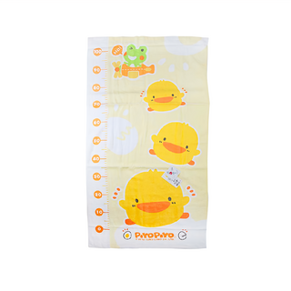 PiYOPiYO 黃色小鴨 長形身高圖兩用浴巾 W62xL120cm 100%棉, 黃色, 1條