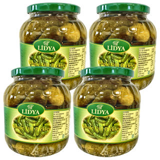LIDYA 蒔蘿醋漬酸瓜, 1600公克, 1.7L, 4罐