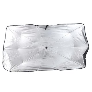 OMAX 車用擋風玻璃遮陽傘 轎車款, 黑色 + 銀色, 1個