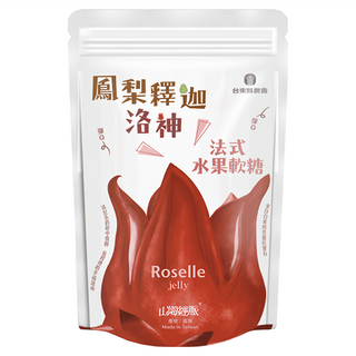 台東縣農會 法式水果軟糖 洛神鳳梨釋迦口味, 100g, 1包