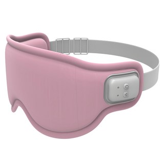 tokuyo 督洋 EyeSleep 石墨烯溫熱振動舒眠眼罩, 二段溫控 多頻震動 四種按摩程式 3D凹槽設計 親膚材質 TYPE-C充電 無線使用 可拆洗, TS-077, 粉紅色