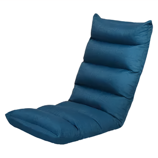 西格傢飾 日式和風懶人沙發, 靛藍色, 椅背68cm 椅墊55cm 寬52cm 厚度15cm