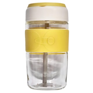 LocknLock 樂扣樂扣 咕嚕玻璃杯, 黃色, 500ml, 1個