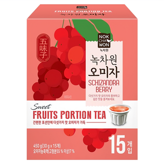 NOKCHAWON 綠茶園 蜂蜜五味子風味茶球, 15顆, 30g, 1盒