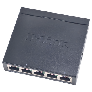 D-Link 友訊科技 5埠 Gigabit 桌上型網路交換器, DGS-105, 1台