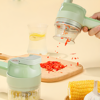 AFAMIC 艾法 多功能無線電動副食品機 打蒜泥機 ABS+PP+PC+不鏽鋼 尺寸: 20.5x9.5x8cm 功率約40W, 不適用