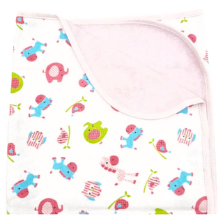 小綠豆居家百貨 竹纖維三層嬰兒防水隔尿墊, 60 x 90cm, 粉動物園, 1個