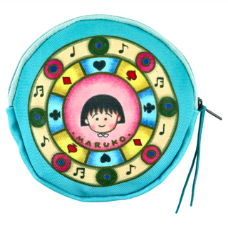 櫻桃小丸子 經典版造型零錢包, 帆布, 14 x 14 x 2cm, 音符