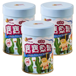 Mom's Kitchen 媽媽的廚房 寶寶魚鬆 超細緻 原味, 20g, 3罐