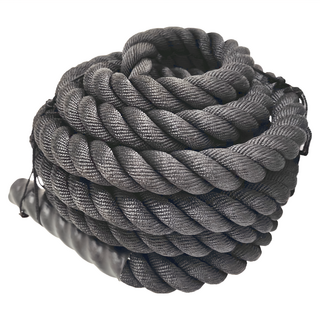 AB Sport 戰繩 - 訓練戰繩 滌綸材質, 黑色, 3.8cm x 9.2m