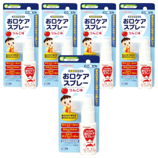 WAKODO 和光堂 嬰兒漱口噴劑 蘋果味 30mL, 5瓶