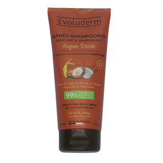 EvoLuderm Argan Divin 全修護髮精華乳 含摩洛哥堅果油和乳木果油 適用於非常乾燥和受損的頭髮, 200ml, 1條