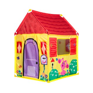 Melissa&Doug 瑪莉莎 角色扮演 藍藍的家遊戲帳篷, 藍色小腳印, 1組