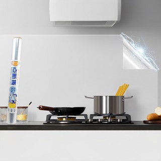 費歐家 點斷式廚房透明靜電防油貼 5片 80 x 30cm, 1捲