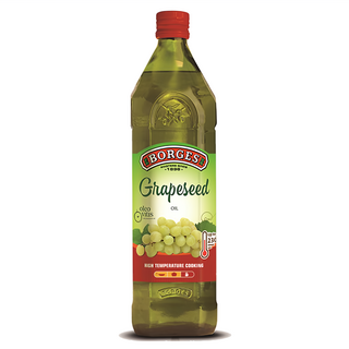 BORGES 西班牙原裝進口100%純葡萄籽油-高溫烹飪適用 健康美味, 1L, 1瓶