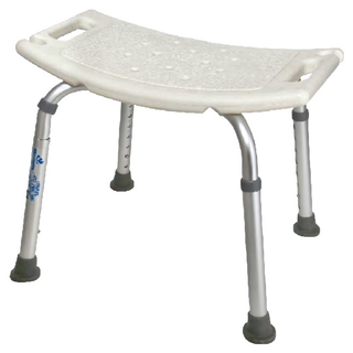 Fullicon 護立康 舒適洗澡椅 無背, PE防滑坐板帶孔排水, 8段高度調整, BT003, 1個