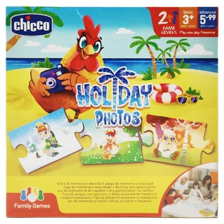 Chicco 親子益智桌遊 - 渡假好時光 義大利全國教育家協會認可 2階段玩法 適合3歲以上兒童, 1盒