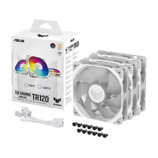 ASUS 華碩 TUF GAMING TR120 FAN ARGB WHITE 3IN1 散熱器 3入組, 1組