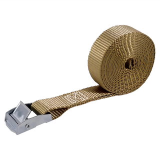 FAD 棘輪式綑綁帶, 3米/5米, 按扣式貨物捆綁帶, 高強度, 卡其, 1條