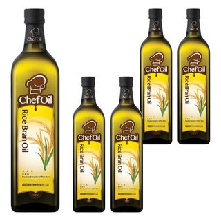 TAISUN 泰山 ChefOil 主廚精選 玄米油，油質穩定，適合高溫烹調, 1L, 5瓶