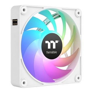 曜越 CT120 EX ARGB 正轉 磁吸快接散熱器 MagForce 2.0 風扇轉速達2000 RPM, CL-F190-PL12SW-A, 白色, 1組