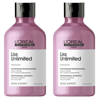 L'OREAL PARiS 巴黎萊雅 Liss Unlimited 絲柔洗髮精 300ml, 2瓶