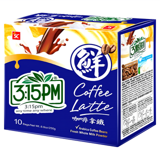 3點1刻 咖啡拿鐵, 25g, 10包, 1盒