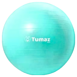 Tumaz 月熊 加厚防爆瑜珈球，健身訓練，居家辦公，矯正坐姿，附打氣筒, S(48~55cm), 湖水綠