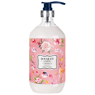 BOUQUET GARNI 香氛身體乳液 白麝香 深層保濕 鎮靜舒緩水潤肌膚 持久的優雅香氣, 1L, 1瓶