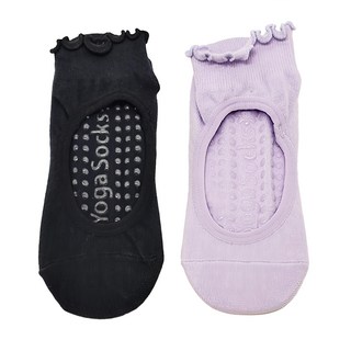 NICOFUN 愛定做 捲捲花邊防滑瑜珈襪 FYK23YOGA02 64g