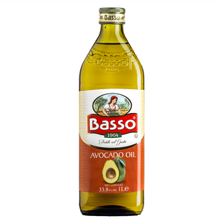 Basso 巴碩 100%酪梨油，含84%單元不飽和脂肪，非基改無農藥，發煙點高達255度，適合高溫烹調, 1L, 1瓶