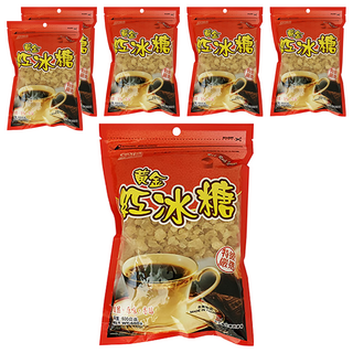 耆盛食品 黃金紅冰糖 原味香醇 適用調製咖啡及飲料和糖湯 烹調和滷製肉品, 600g, 6包