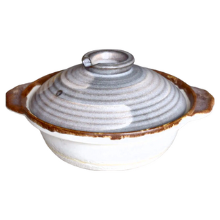 美濃燒 萬古燒7號砂鍋合 日本製, 1個, 26cm